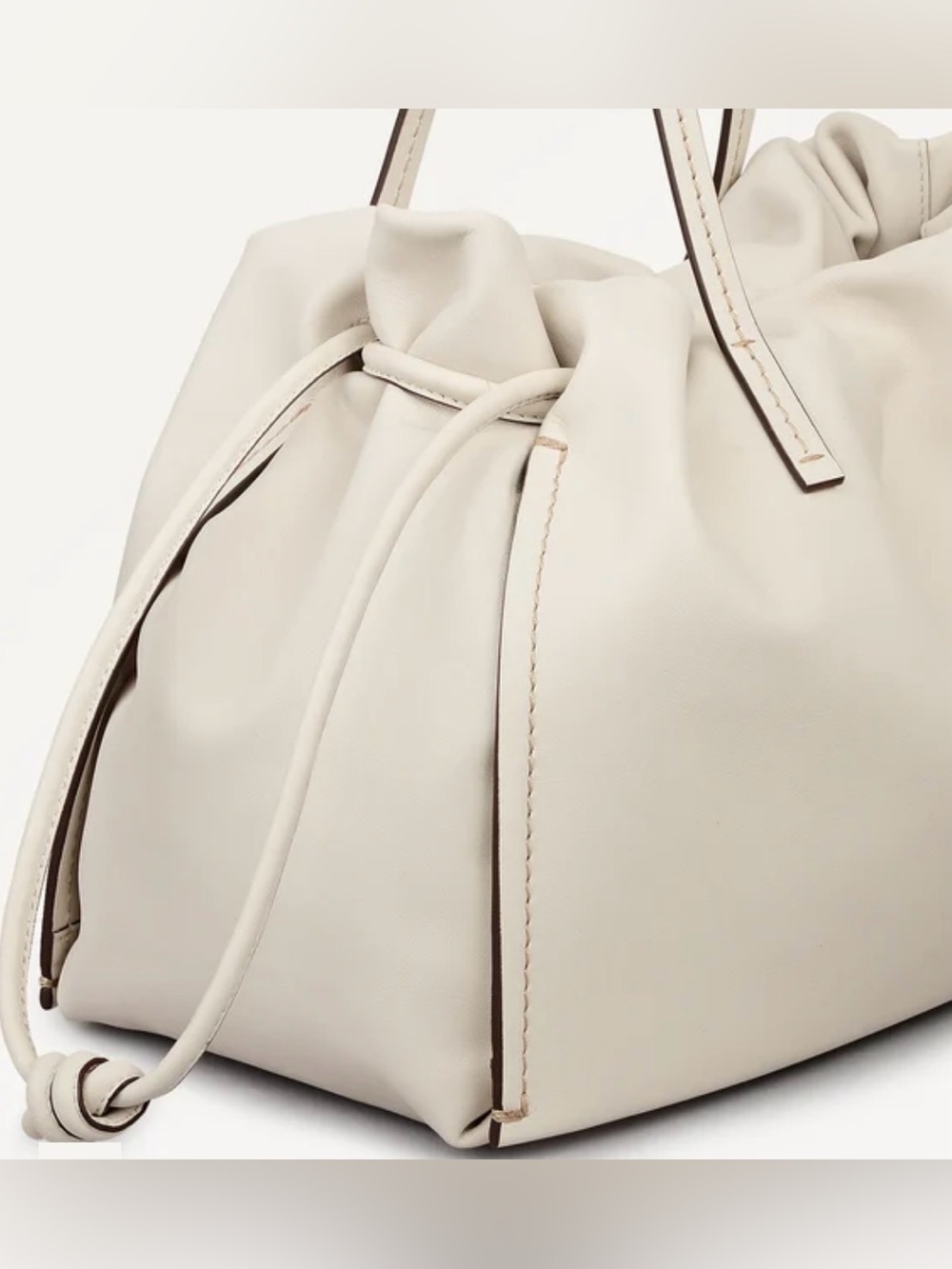 NWT RADLEY LONDON The Roxburgh Large Drawstring Shoulder in Salt - Picture 4 of 7